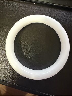 White jade bangle bracelet 61 mm
